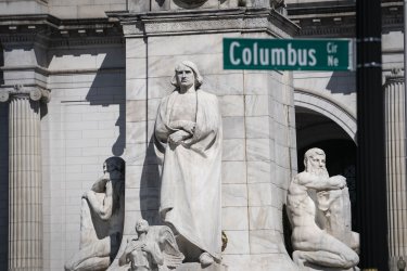 Christopher Columbus Statue at Union Staion in Washington, DC