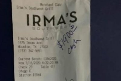 Texas restaurant customer leaves $9,400 tip