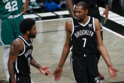 Kyrie Irving cites emotionally 'heavy' season as Celtics sweep Nets