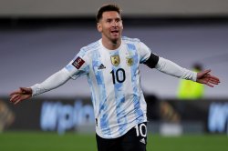 Soccer: Argentina's Lionel Messi logs hat-trick, breaks Pele goals record