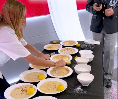 Watch: Radio host sets world record for topping pancakes - UPI.com