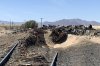 Freight train hauling iron ore derails in Mojave Desert
