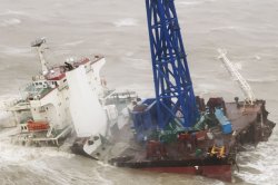 Ship breaks apart in South China Sea amid Typhoon Chaba