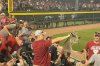 Arkansas baseball fan catches raccoon in the stands