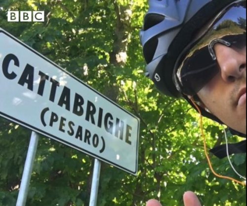 Greek student bikes home from Scotland in 48 days