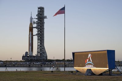NASA's new moon rocket emerges for first time in launch pad rollout