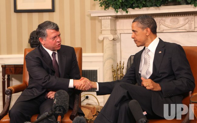 President Barack Obama meets with King Abdullah II of Jordan in Washington
