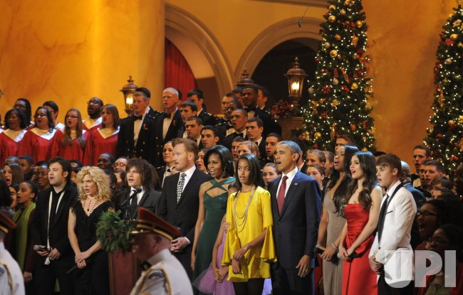 Pres. Obama and first family attend Christmas in Washington event in Washington