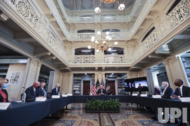 President Joe Biden Hosts Meeting with Business Leaders about Covid Response