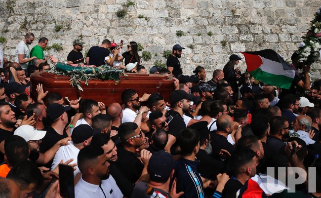 Funeral of journalist Shireen Abu Aklel in Jerusalem