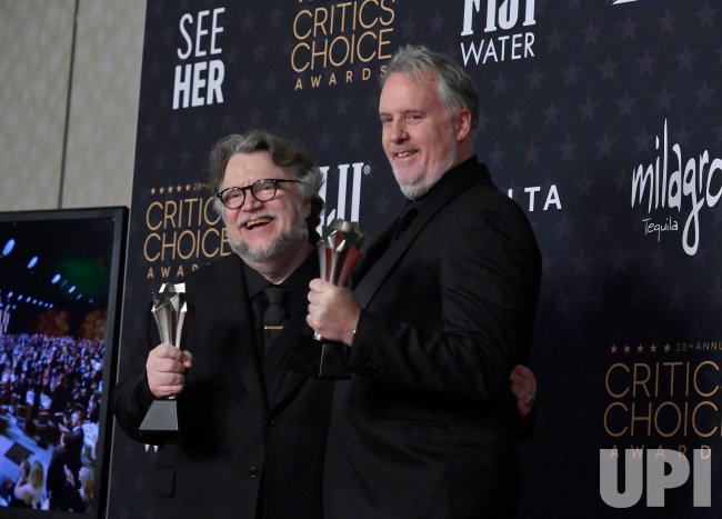 Photo: Guillermo del Toro and Mark Gustafson Win Best Animated Feature Award  at Critics' Choice Awards in Los Angeles - LAP20230115609 