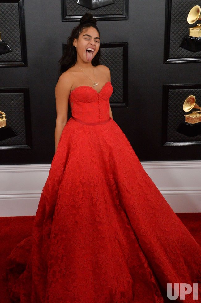Photo: Jessie Reyez arrives for the 62nd annual Grammy Awards in Los ...