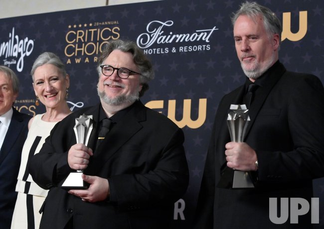Photo: Guillermo del Toro and Mark Gustafson Win Best Animated Feature Award  at Critics' Choice Awards in Los Angeles - LAP20230115608 