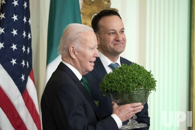 Irish Taoiseach and President Biden Celebrate St. Patrick's Day in East Room Reception