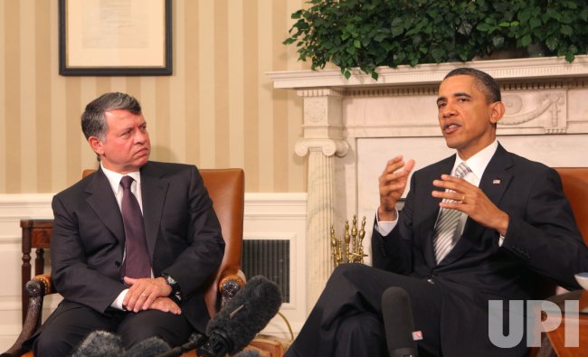 President Barack Obama meets with King Abdullah II of Jordan in Washington