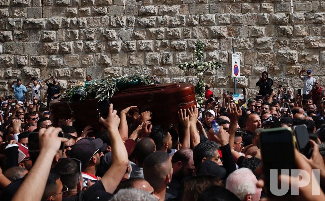 Funeral of journalist Shireen Abu Aklel in Jerusalem