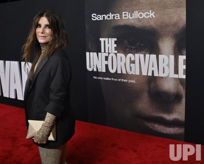Sandra Bullock Attends "The Unforgivable" Premiere in Los Angeles