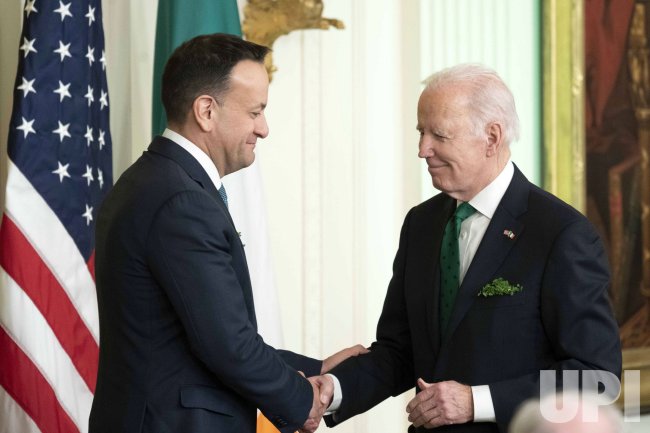 Irish Taoiseach and President Biden Celebrate St. Patrick's Day in East Room Reception