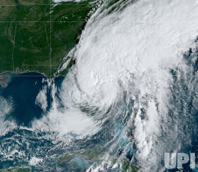 Satellite Image Shows Hurricane Ian Crossing Florida