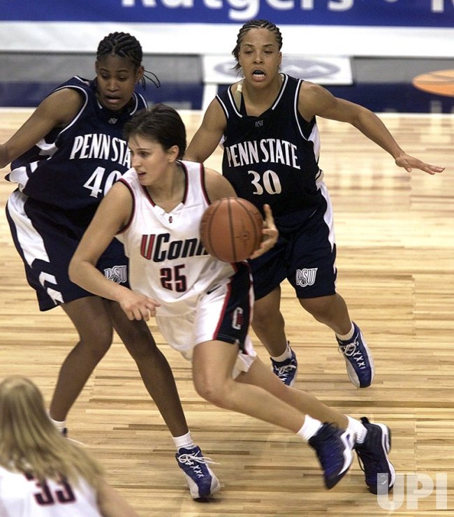 30) and Andrea Garner (#40) who can only watch during first half University of ...