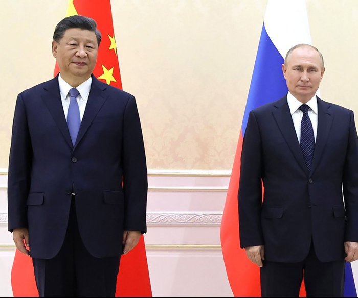 Xi Jinping arrives in Moscow for meetings with Vladimir Putin