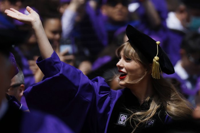 Taylor Swift receives honorary NYU degree, gives speech