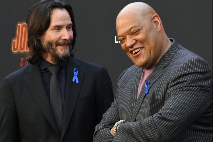 Keanu Reeves, Laurence Fishburne attend 'John Wick: Chapter 4' premiere in LA