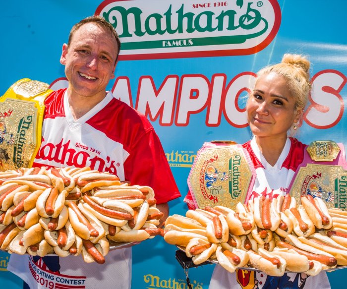 Joey Chestnut, Miki Sudo win Nathan's Famous Hot Dog Eating Contest
