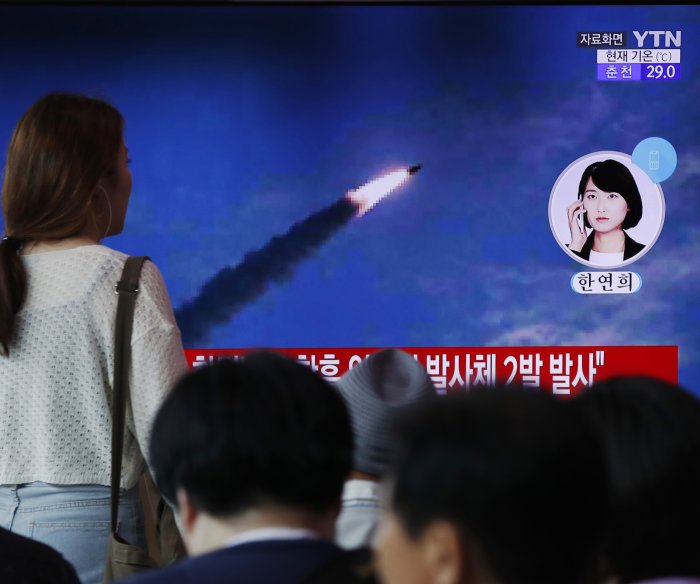 North Korea fires 2 short-range ballistic missiles in sixth launch of year