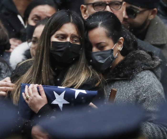 Slain NYPD officer Jason Rivera mourned in St. Patrick's funeral