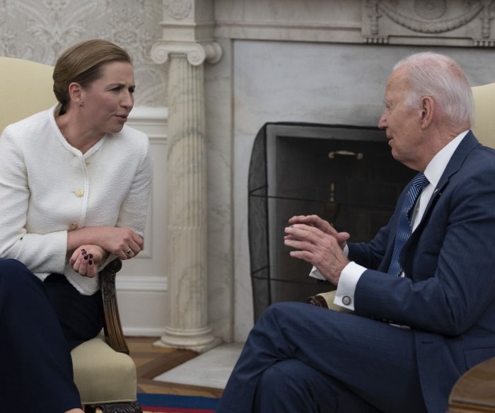 Joe Biden, Denmark's Frederiksen tout importance of being 'united' on Ukraine