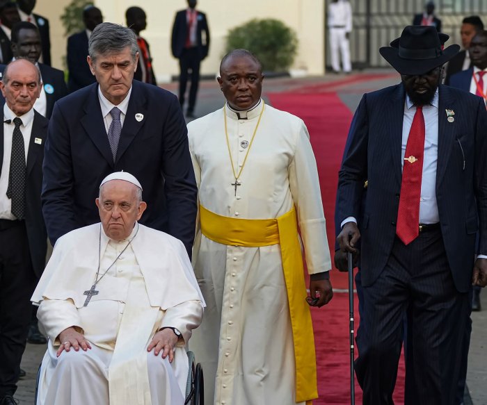 Pope Francis pushes back against anti-gay laws in visits with African leaders