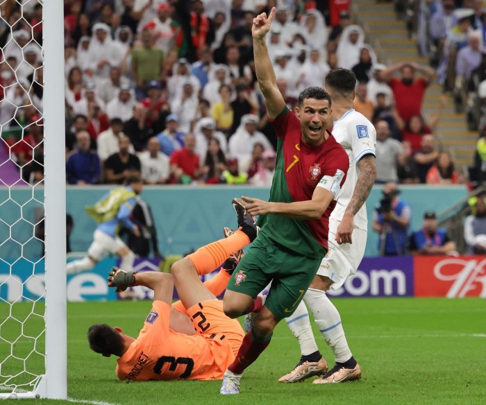 World Cup technology denies Portugal's Ronaldo record-tying score