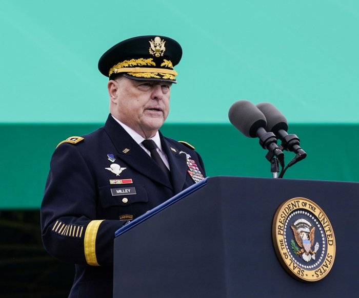 In farewell speech, Gen. Mark Milley says military serves Constitution, not despots