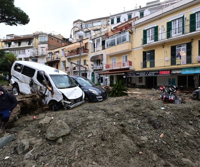 1 dead, 12 missing after landslide, heavy rains on Italy's Ischia island