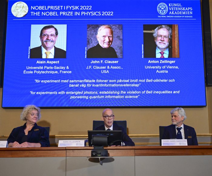 3 win Nobel Prize in physics for 50 years of research on tiny particles