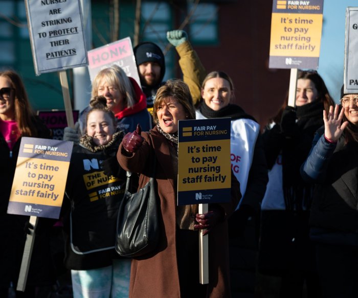 British ambulance workers, nurses strike; union leaders call for fresh pay talks