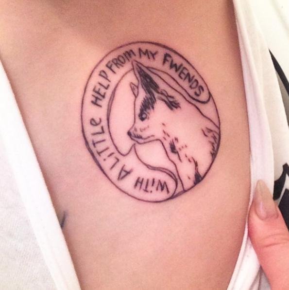 Miley Cyrus gets new tattoo of her late dog Floyd