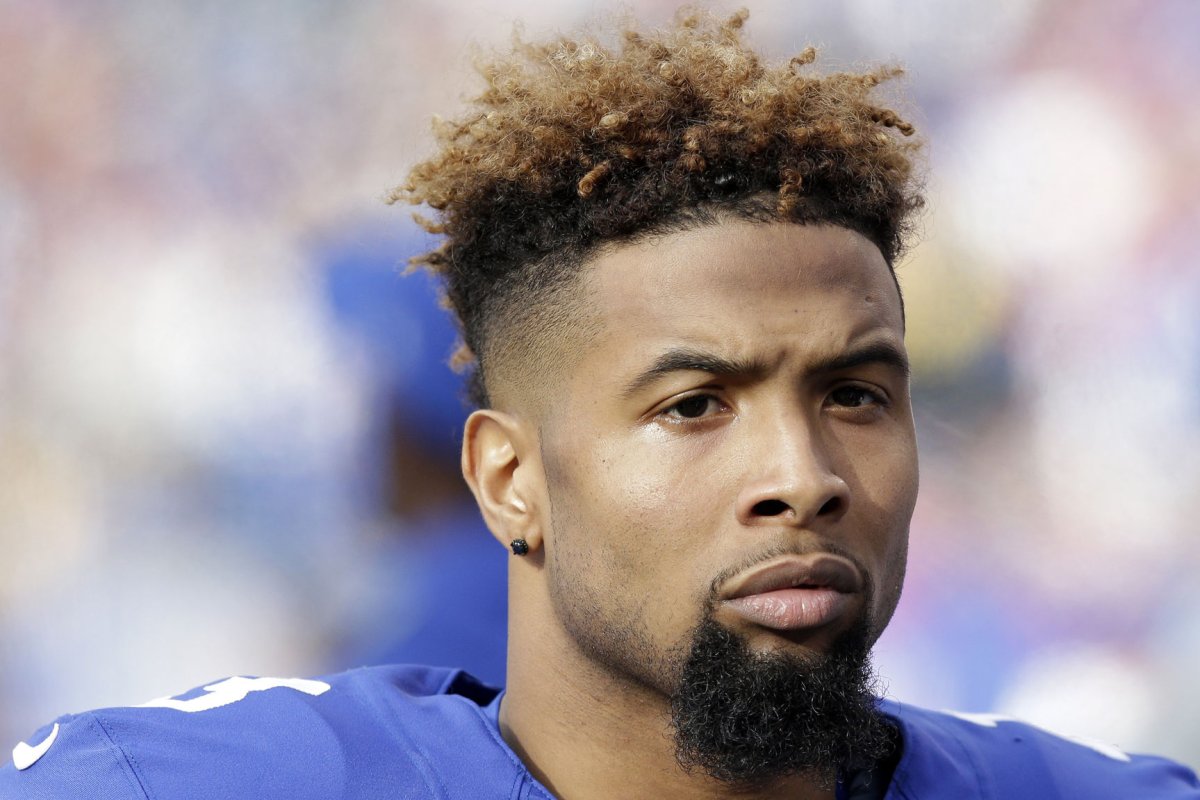 The New York Giants' Odell Beckham Jr. made his debut as the newest sp...