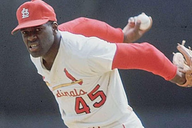 Bob Gibson was a nine-time All-Star and was inducted into the National Baseball Hall of Fame in 1981. Photo courtesy Major League Baseball