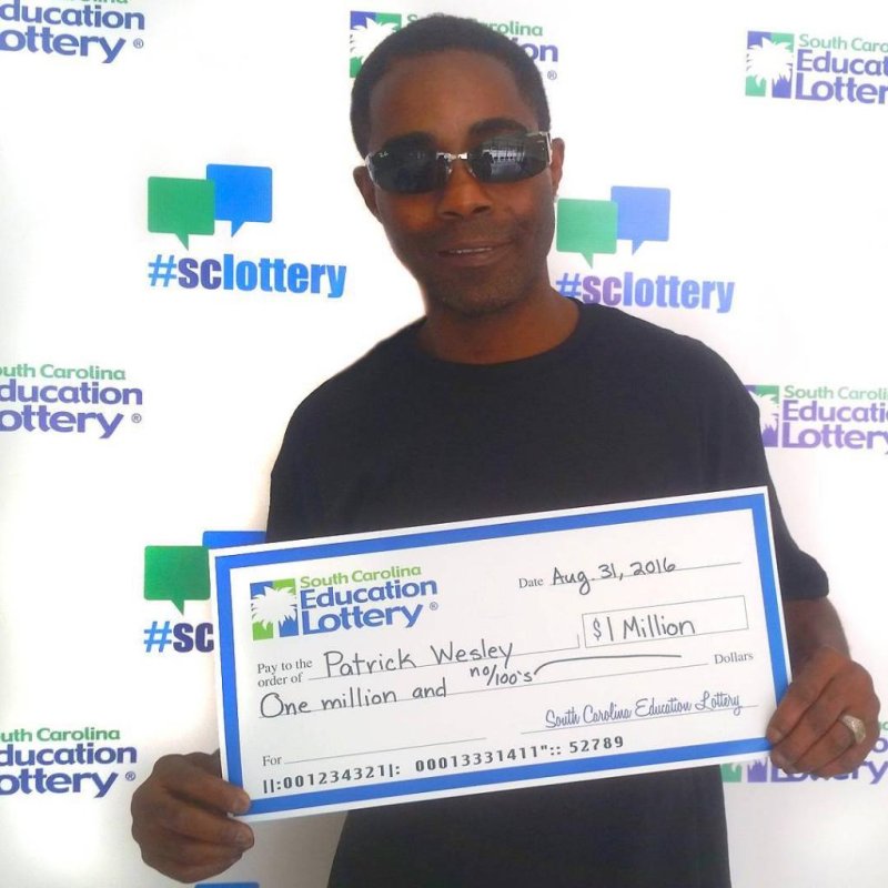 Patrick Wesley found out his $10 Black Ice Millions scratch-off ticket was a winner during his break at work. Photo by the South Carolina Education Lottery/Instagram