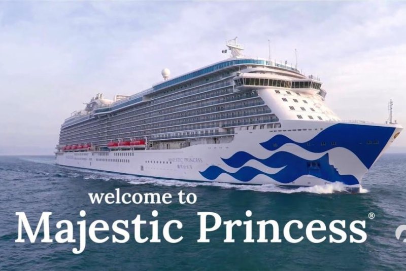The Majestic Princess docked at Sydney's international cruise ship passenger terminal at Circular Quay with some 800 people infected with COVID-19. Passengers started to disembark Saturday morning local time. Photo courtesy of Princess Cruises
