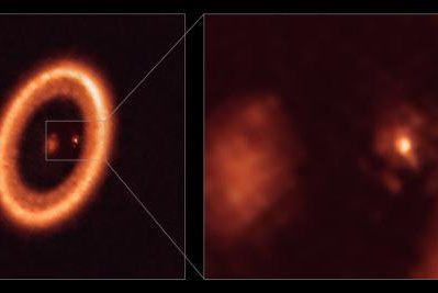 ALMA images moon-forming disk around alien world