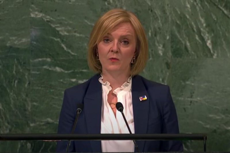British Prime Minister Liz Truss promises a new era of "hope and progress" in her speech to world leaders at the 77th session of the United Nations General Assembly in New York. Photo courtesy of United Nations General Debate.