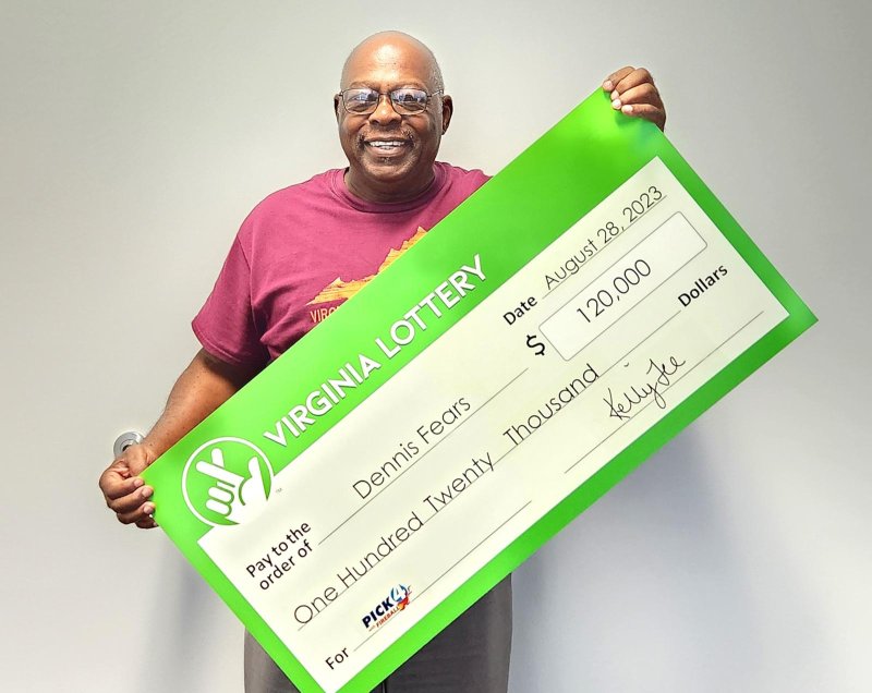 Dennis Fears bought 24 tickets for a single Pick 4 drawing and won 24 $5,000 top prizes, for a grand total of $120,000. Photo courtesy of the Virginia Lottery