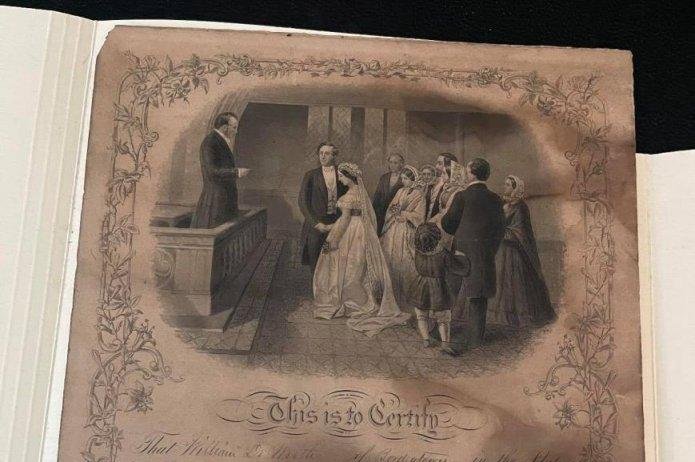Thrift store returns 146-year-old marriage certificate to great-granddaughter