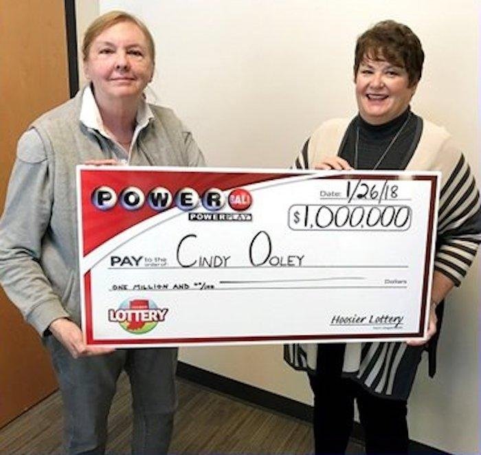 Cindy Ooley attempted to claim a $1,000 lottery prize only to learn she'd actually won $1 million. Photo courtesy Hoosier Lottery