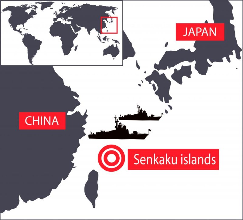 China Coast Guard vessels sail near Senkaku Islands