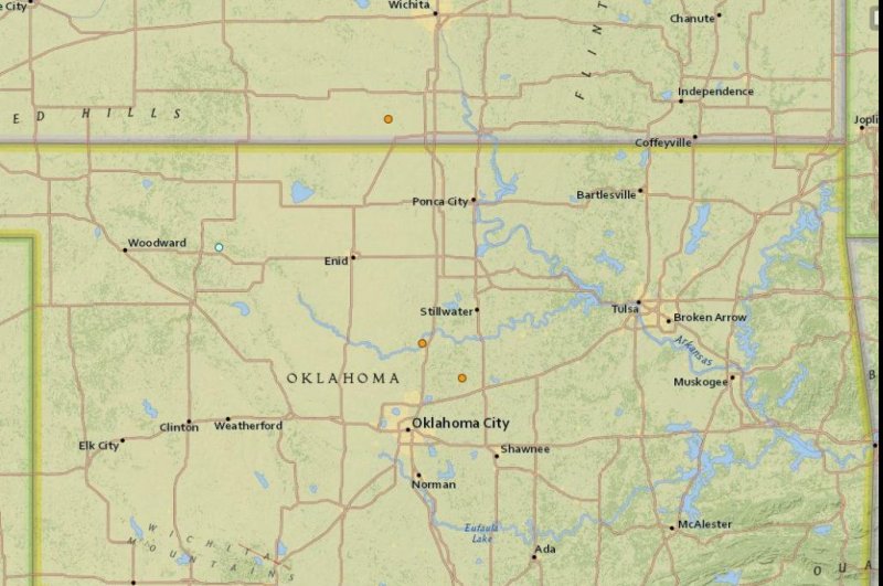 Three weekend tremors in shale-rich Oklahoma