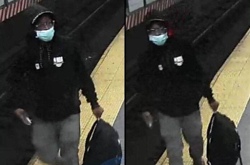 Police released this surveillance image of the suspect in Friday's slashing attack at the 14th Street Union Square subway station. Photo Courtesy of NYPD/Crimestoppers